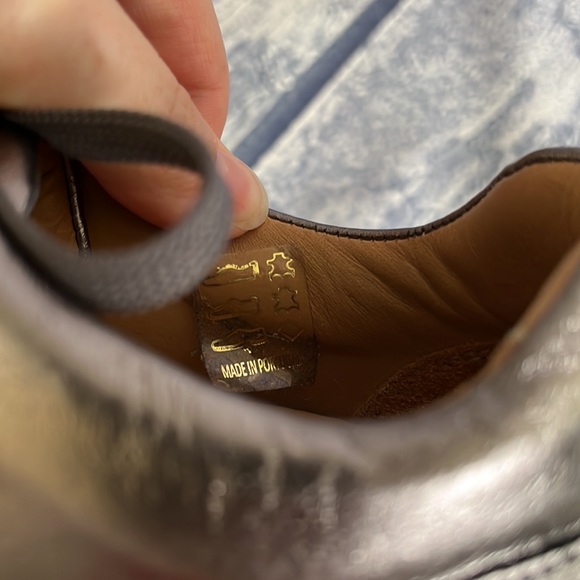 Royal Albartross Women’s Dane Silver Metallic Leather Spikeless Golf Shoes, 10 - Picture 5 of 9